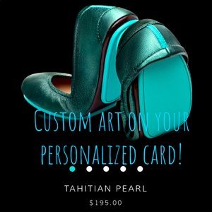 Tahitian Pearl Tieks, size 8 limited edition! PERSONALIZED CARD FOR YOU!